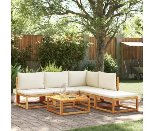 6-Osaline Aiadiivanikomplekt Patjadega, Puit, Akaatsia Ja Rotang