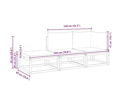 3 Dalių Sodo Sofų Komplektas Su Pagalvėlėmis, Akacijos Mediena Ir Rotangas