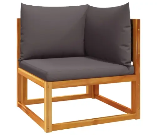 10 Daļu Dārza Dīvānu Komplekts Ar Spilveniem, Akācija Un Rotangpalma Vidaxl