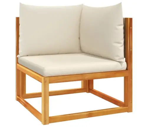 Dārza Stūra Dīvāni Ar Spilveniem, 2 Gab., Akācija Un Rotangpalma Vidaxl