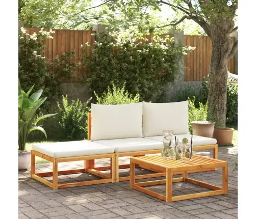 4-Osaline Aiadiivanikomplekt Patjadega, Puit, Akaatsia Ja Rotang