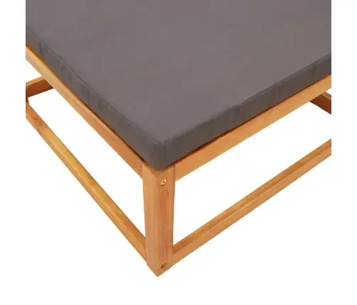 Dārza Soliņš Ar Matračiem, 65X65X29 Cm, Akācijas Masīvkoks Vidaxl