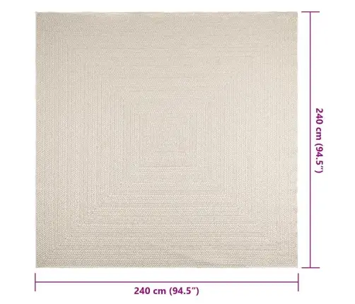 Paklājs Zizur, 240X240Cm Džutas Izskats Lietojams Telpās Un Ārā Vidaxl Paklājs Zizur, 240X240Cm Džutas Izskats Lietojams Telpās Un Ārā Vidaxl