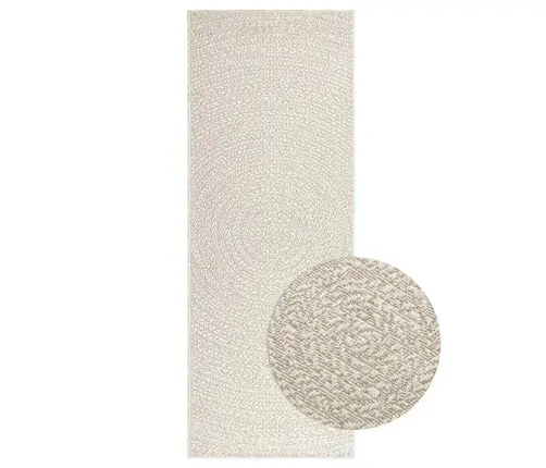 Vaip "Zizur", Kreemjas, 80X200 cm Džuudi Välimus, Tuppa Ja Õue
