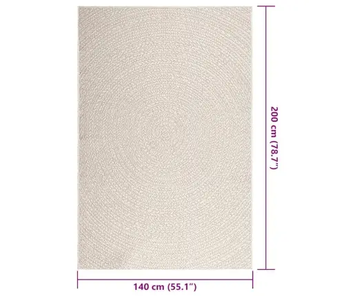 Vaip "Zizur", Kreemjas, 140X200cm Džuudi Välimus, Tuppa Ja Õue