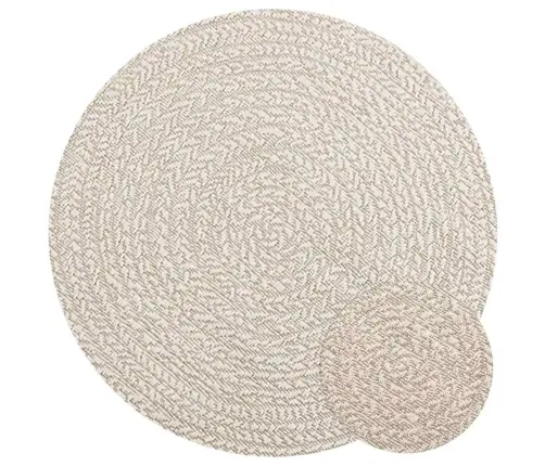 Paklājs Zizur, Ø 90 Cm, Džutas Stils, Lietojams Telpās Un Ārā Vidaxl Paklājs Zizur, Ø 90 Cm, Džutas Stils, Lietojams Telpās Un Ārā Vidaxl