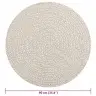 Paklājs Zizur, Ø 90 Cm, Džutas Stils, Lietojams Telpās Un Ārā Vidaxl Paklājs Zizur, Ø 90 Cm, Džutas Stils, Lietojams Telpās Un Ārā Vidaxl