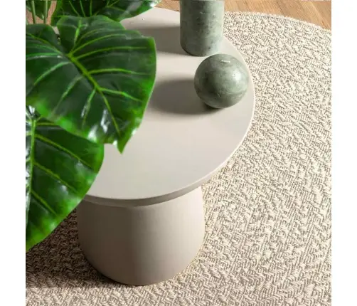 Paklājs Zizur, Ø 200 Cm, Džutas Stils, Lietojams Telpās Un Ārā Vidaxl