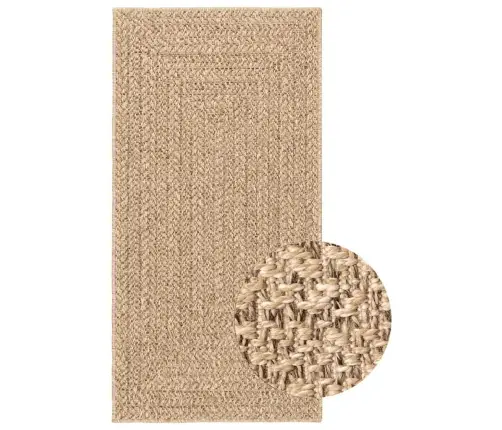 Paklājs Zizur, 80X250 Cm, Džutas Stils, Lietojams Telpās Un Ārā Vidaxl
