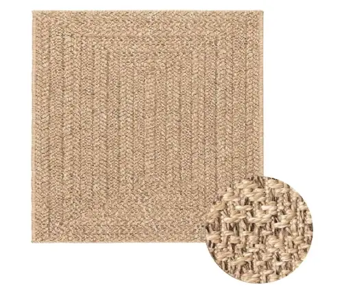 Paklājs Zizur, 240X240Cm Džutas Izskats Lietojams Telpās Un Ārā Vidaxl