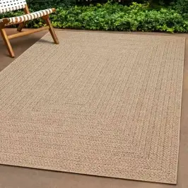 Paklājs Zizur, 240X240Cm Džutas Izskats Lietojams Telpās Un Ārā Vidaxl