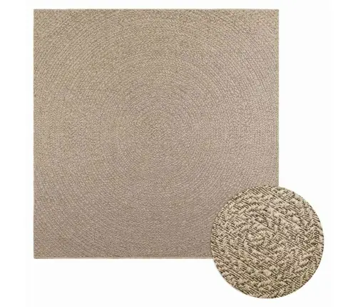 Paklājs Zizur, 200X200Cm Džutas Izskats Lietojams Telpās Un Ārā Vidaxl