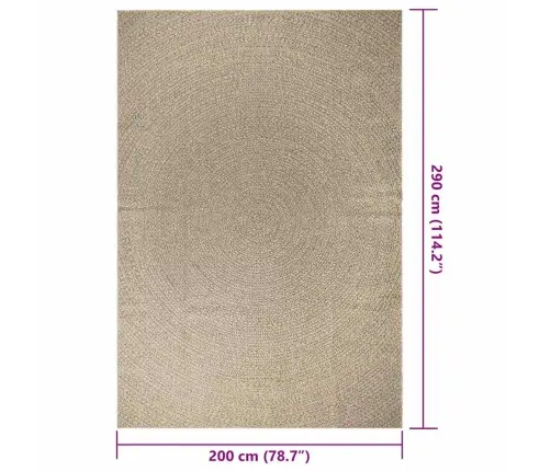 Paklājs Zizur, 200X290Cm Džutas Izskats Lietojams Telpās Un Ārā Vidaxl Paklājs Zizur, 200X290Cm Džutas Izskats Lietojams Telpās Un Ārā Vidaxl