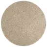Paklājs Zizur, Ø 120 Cm, Džutas Stils, Lietojams Telpās Un Ārā Vidaxl