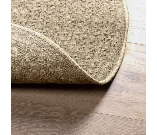 Paklājs Zizur, Ø 120 Cm, Džutas Stils, Lietojams Telpās Un Ārā Vidaxl