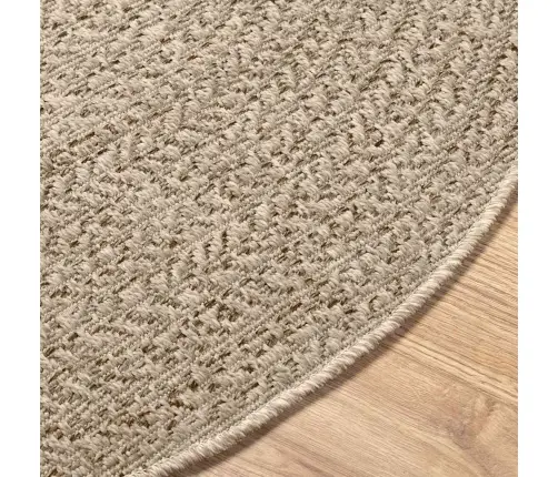 Paklājs Zizur, Ø 160 Cm, Džutas Stils, Lietojams Telpās Un Ārā Vidaxl