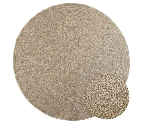 Kilimas Zizur, Ø 200 cm Džiuto Imitacija, Vidaus Ir Lauko