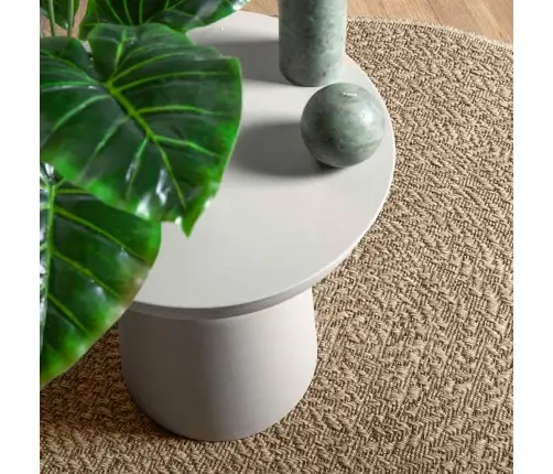 Kilimas Zizur, Ø 200 cm Džiuto Imitacija, Vidaus Ir Lauko