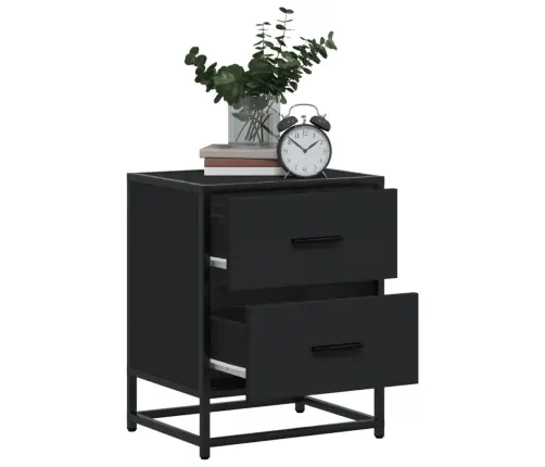 Naktsskapīši, 2 Gab., Melni, 40X31X50 Cm, Inženierijas Koks Vidaxl Naktsskapīši, 2 Gab., Melni, 40X31X50 Cm, Inženierijas Koks Vidaxl