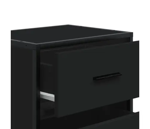 Naktsskapīši, 2 Gab., Melni, 40X31X50 Cm, Inženierijas Koks Vidaxl Naktsskapīši, 2 Gab., Melni, 40X31X50 Cm, Inženierijas Koks Vidaxl