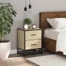 Naktinė Spintelė, Sonoma Ąžuolo, 40X31X50cm Apdirbta Mediena