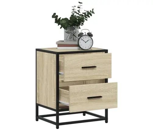 Naktinė Spintelė, Sonoma Ąžuolo, 40X31X50cm Apdirbta Mediena