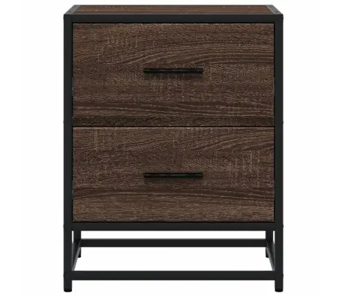 Naktsskapītis, Brūna Ozola, 40X31X50 Cm, Inženierijas Koks Vidaxl