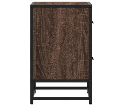 Naktsskapītis, Brūna Ozola, 40X31X50 Cm, Inženierijas Koks Vidaxl