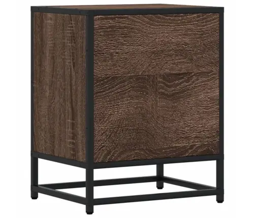 Naktsskapītis, Brūna Ozola, 40X31X50 Cm, Inženierijas Koks Vidaxl