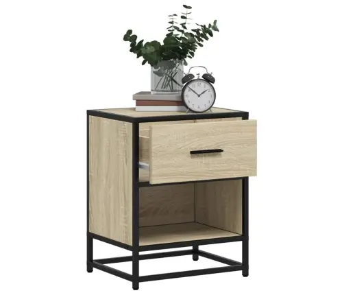 Naktsskapīši, 2 Gab., Ozolkoka, 40X31X50 Cm, Inženierijas Koks Vidaxl