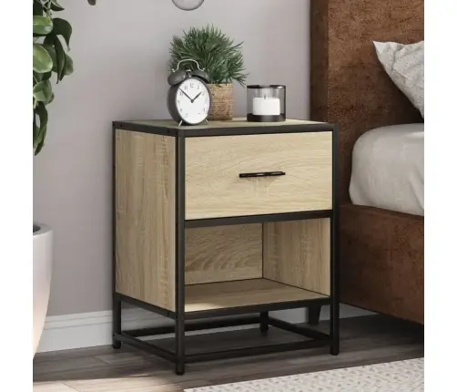 Naktsskapīši, 2 Gab., Ozolkoka, 40X31X50 Cm, Inženierijas Koks Vidaxl