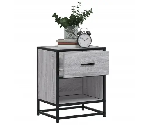 Naktsgaldiņi, 2 Gab., Pelēcīgi, 40X31X50 Cm, Inženierijas Koks Vidaxl