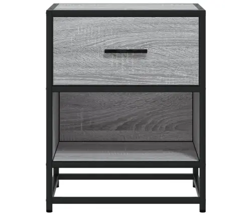 Naktsgaldiņi, 2 Gab., Pelēcīgi, 40X31X50 Cm, Inženierijas Koks Vidaxl