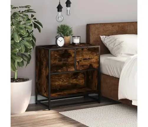 Öökapp Suitsutamm 60X31X60 Cm Konstrueeritud Puit Ja Metall