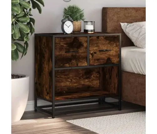 Öökapp Suitsutamm 60X31X60 Cm Konstrueeritud Puit Ja Metall