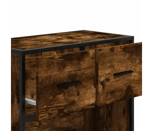 Öökapp Suitsutamm 60X31X60 Cm Konstrueeritud Puit Ja Metall