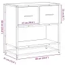 Voodikapp Hall Sonoma 60X31X60 cm Puidust Ja Metallist Voodikapp Hall Sonoma 60X31X60 cm Puidust Ja Metallist