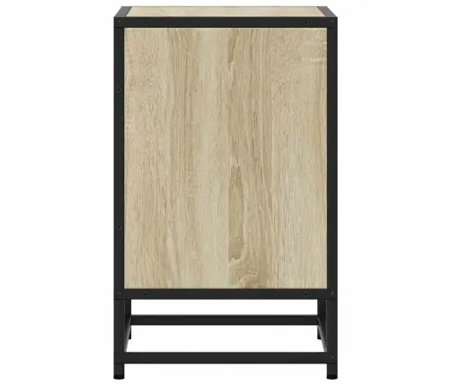 Naktsskapītis, 40X31X50 Cm, Inženierijas Koks Metāls Vidaxl