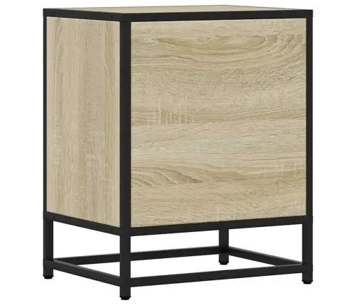 Naktsskapītis, 40X31X50 Cm, Inženierijas Koks Metāls Vidaxl