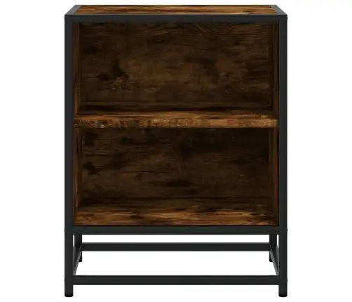 Öökapid 2 Tk Suitsutamm 40X31X50 Cm Tehniline Puit Ja Metall