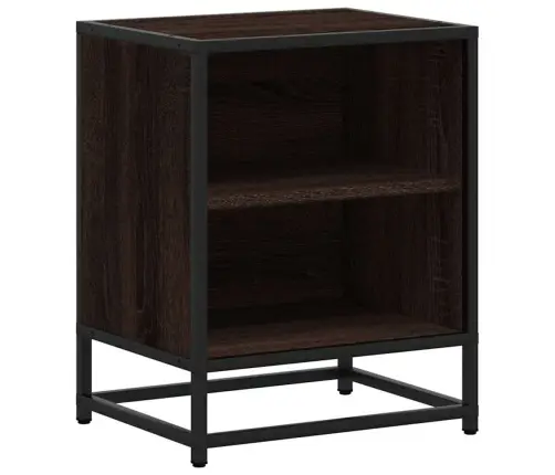 Naktsskapītis, 40X31X50 Cm, Inženierijas Koks Metāls Vidaxl