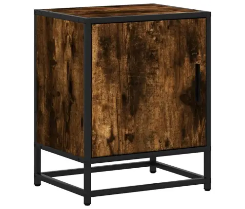 Naktsskapītis, 40X31X50 Cm, Inženierijas Koks Metāls Vidaxl Naktsskapītis, 40X31X50 Cm, Inženierijas Koks Metāls Vidaxl