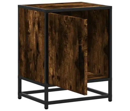 Naktsskapītis, 40X31X50 Cm, Inženierijas Koks Metāls Vidaxl Naktsskapītis, 40X31X50 Cm, Inženierijas Koks Metāls Vidaxl