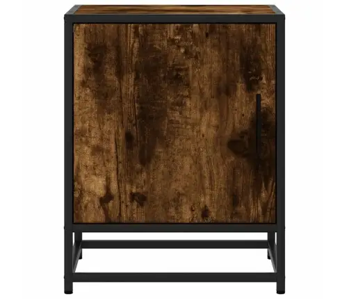 Öökapid 2 Tk Suitsutamm 40X31X50 Cm Tehniline Puit Ja Metall