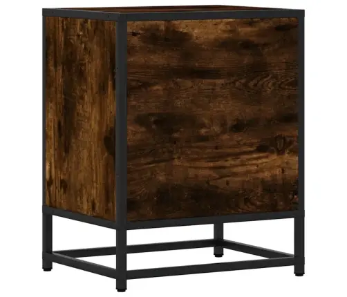 Öökapid 2 Tk Suitsutamm 40X31X50 Cm Tehniline Puit Ja Metall