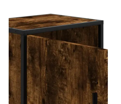 Öökapid 2 Tk Suitsutamm 40X31X50 Cm Tehniline Puit Ja Metall