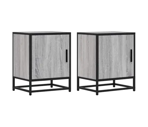 Öökapid 2 Tk Hall Sonoma 40X31X50 Cm Engineered Wood And Metal