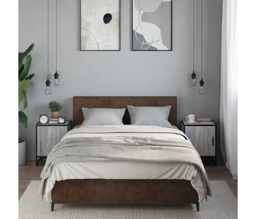 Öökapid 2 Tk Hall Sonoma 40X31X50 Cm Engineered Wood And Metal