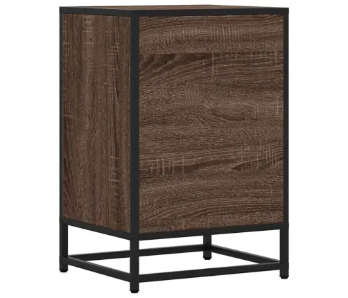 Naktsskapītis, 40X34,5X60 Cm, Inženierijas Koks Metāls Vidaxl