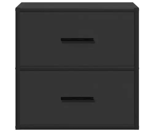 Sienas Naktsskapītis, Melns, 40X31X39,5 Cm Vidaxl